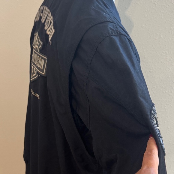 Harley-Davidson Midnight Black Varsity Jacket - Picture 5 of 9